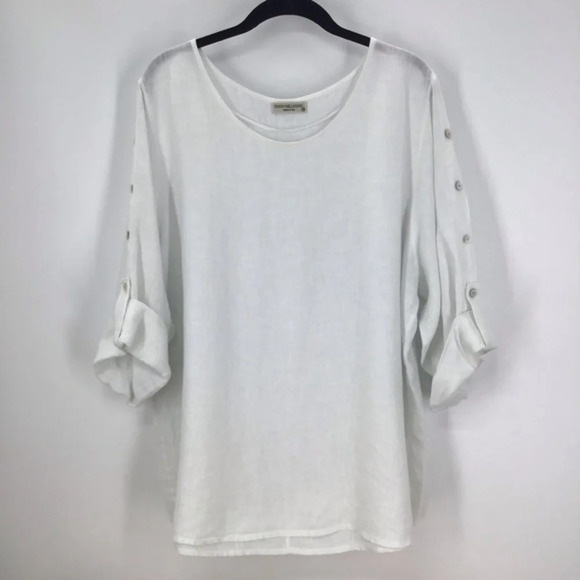 Terzo Millennio Women’s Italian Linen Shirt - Picture 1 of 6